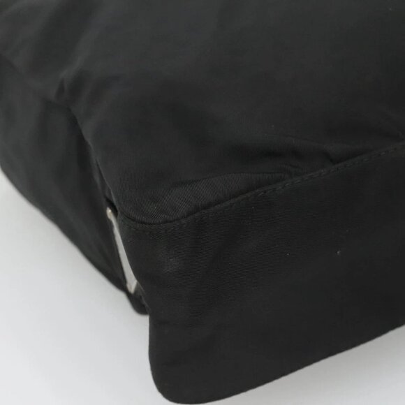 PRADA Chain Shoulder Bag Nylon Black - Picture 8 of 15